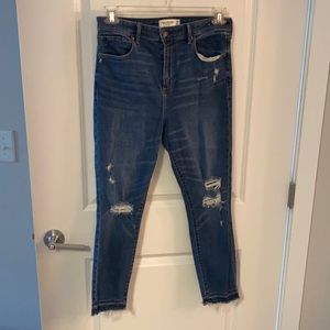 Only worn once A&F jeans